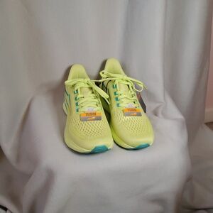 Bright Lime and blue sneakers